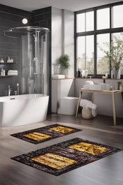 Mijölnir Juego de alfombrillas de baño CT-5148 Multicolor